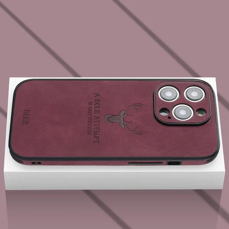 Premium suède beschermhoes voor iPhone