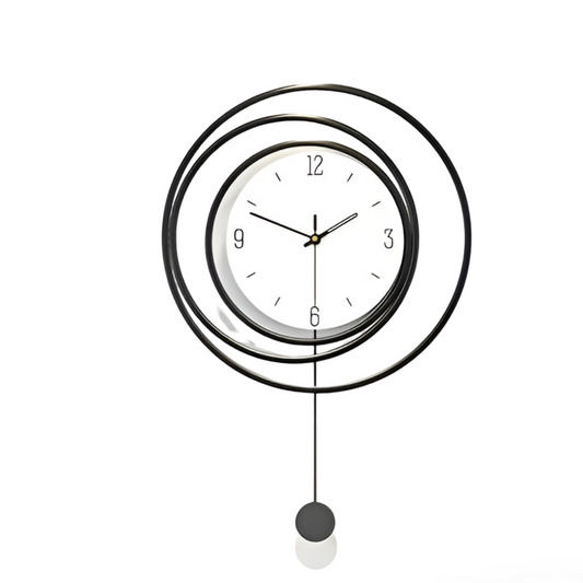 Minimalist Metal Wall Clock – Modern Decorative Clock for Living Room & Office