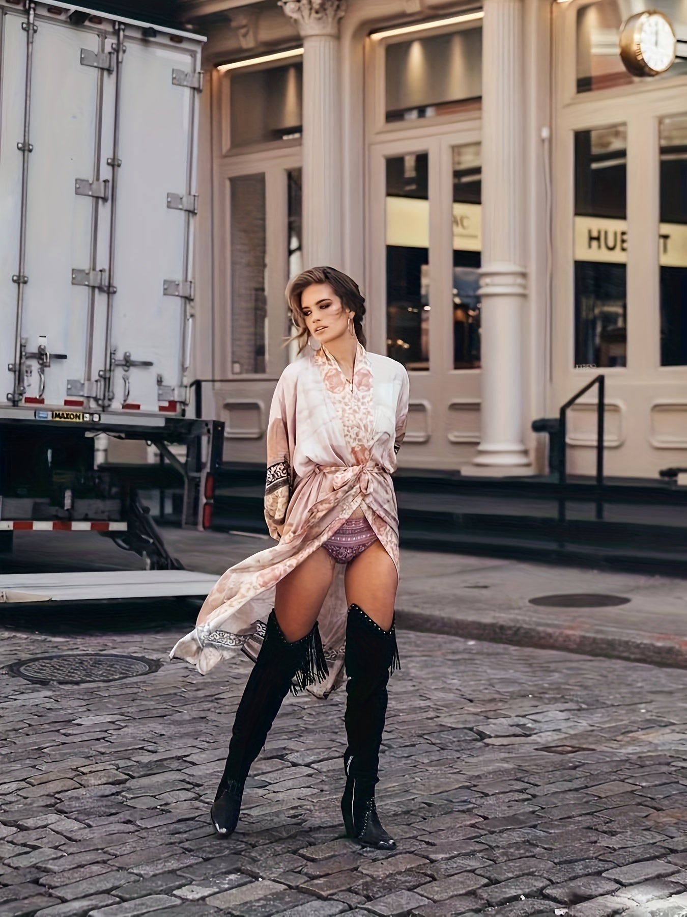 Isabella™ Red Floral Beach Kimono