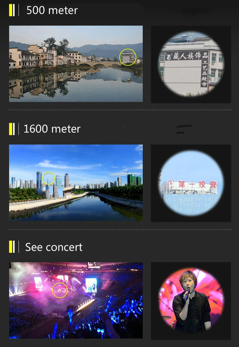 Compact 40x22 HD Binoculars for Outdoor Viewing and Travel