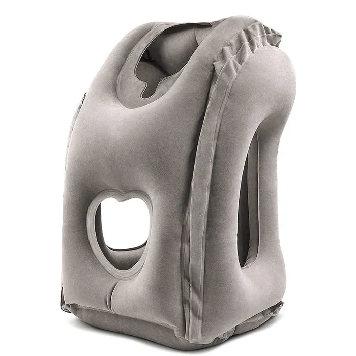 Inflatable Travel Neck Pillow Ergonomic Support Cushion