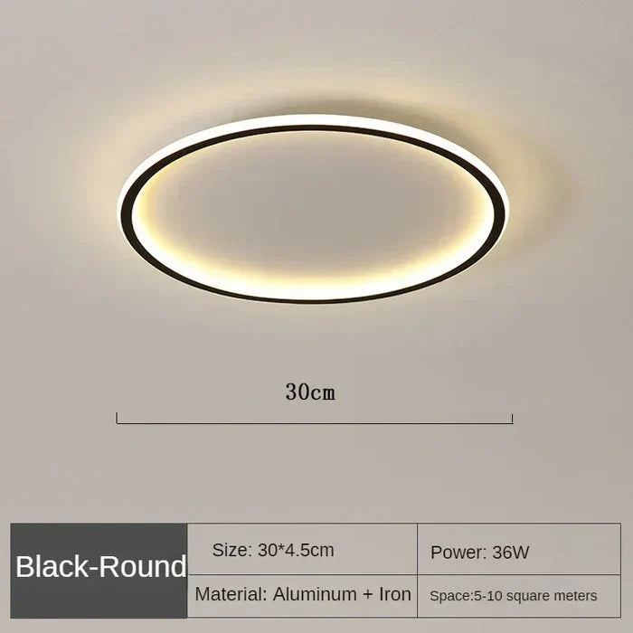 AuroraSphere – Scandinavian Round Ceiling Light for Modern Interiors
