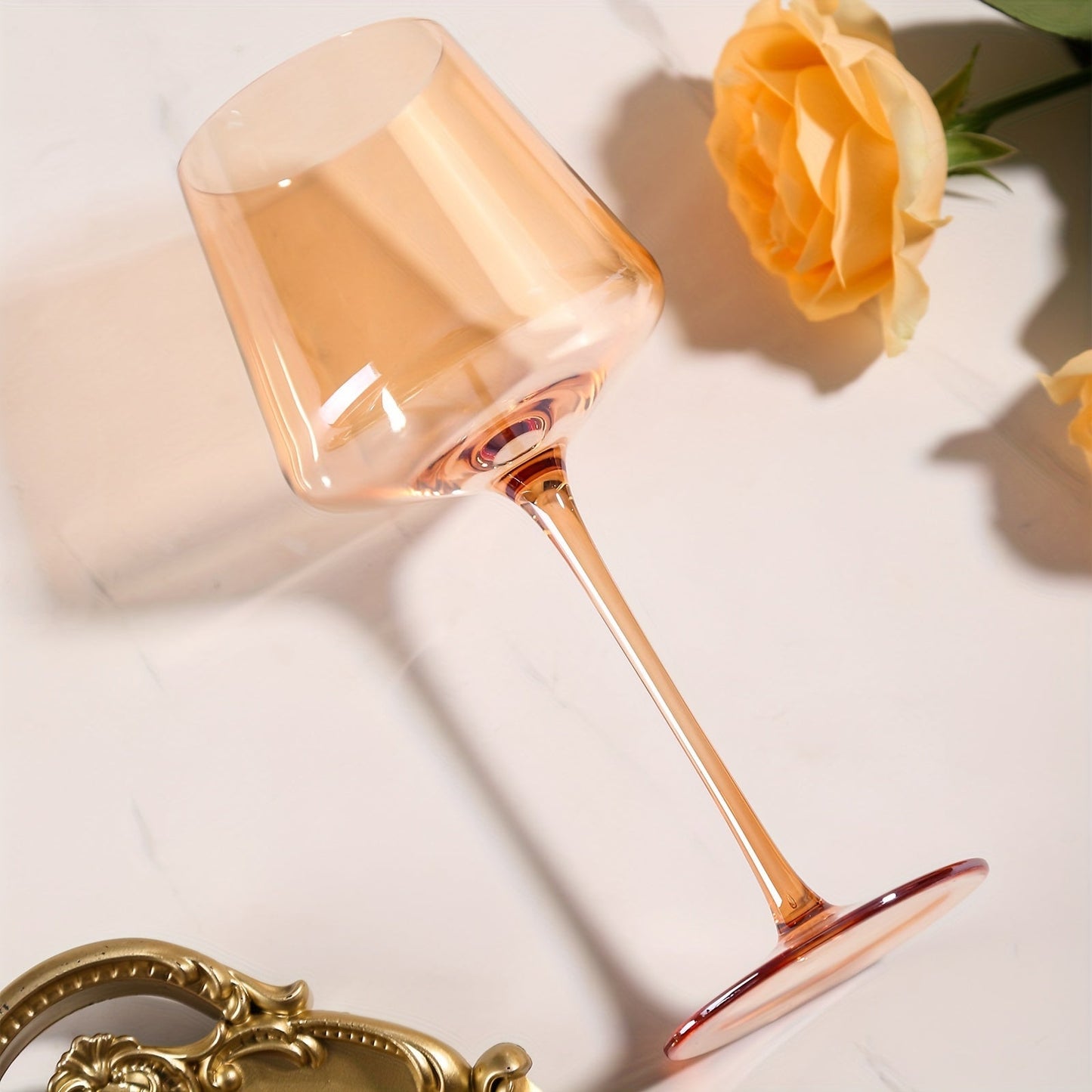 PrismGlow Wine Glass Set – 6 Hand-Blown Colored Crystal Glasses