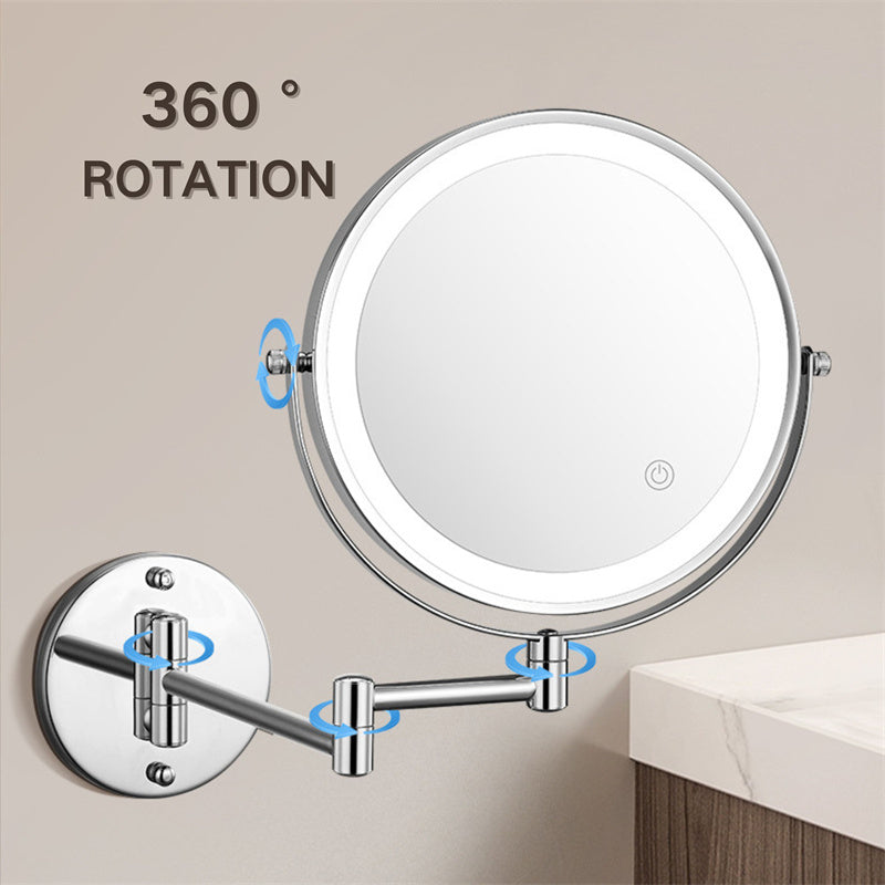 ReflectaPro – Rechargeable Wall Mounted Shaving & Makeup Mirror with LED Lights