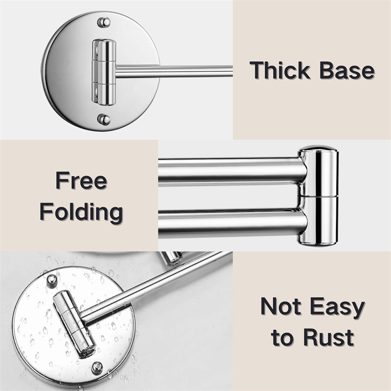 ReflectaPro – Rechargeable Wall Mounted Shaving & Makeup Mirror with LED Lights