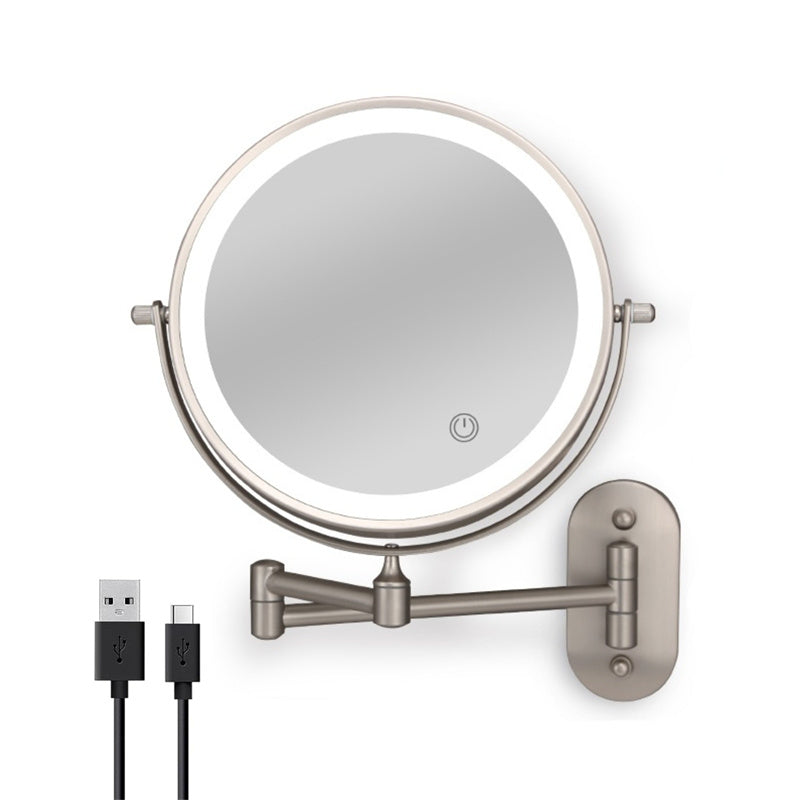 ReflectaPro – Rechargeable Wall Mounted Shaving & Makeup Mirror with LED Lights