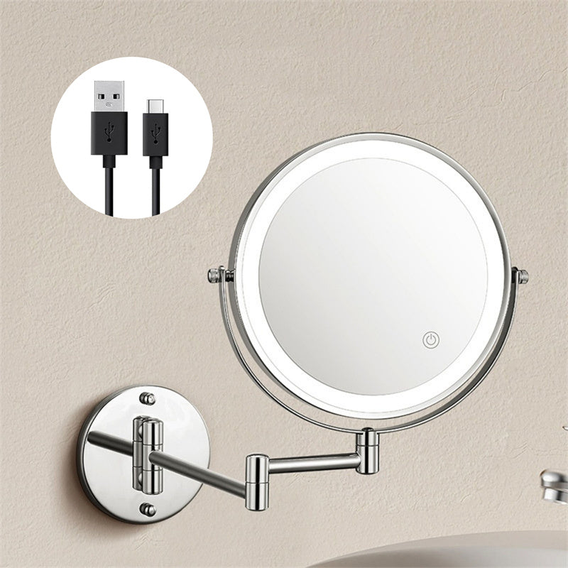ReflectaPro – Rechargeable Wall Mounted Shaving & Makeup Mirror with LED Lights