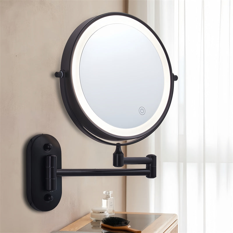 ReflectaPro – Rechargeable Wall Mounted Shaving & Makeup Mirror with LED Lights