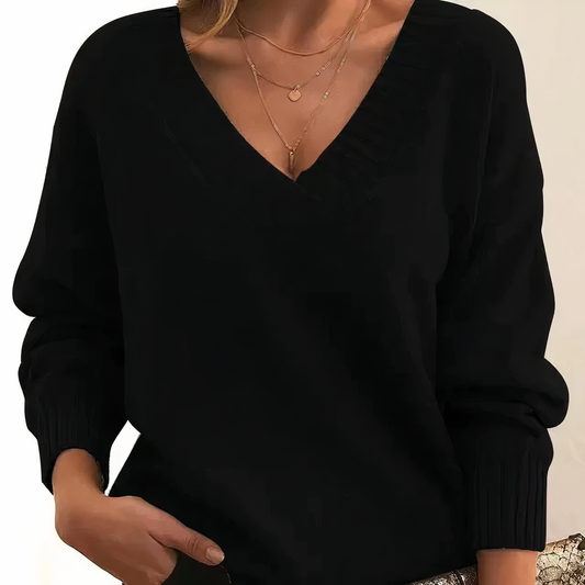 Isabella | Luxury Cashmere V-Neck Sweater for Women