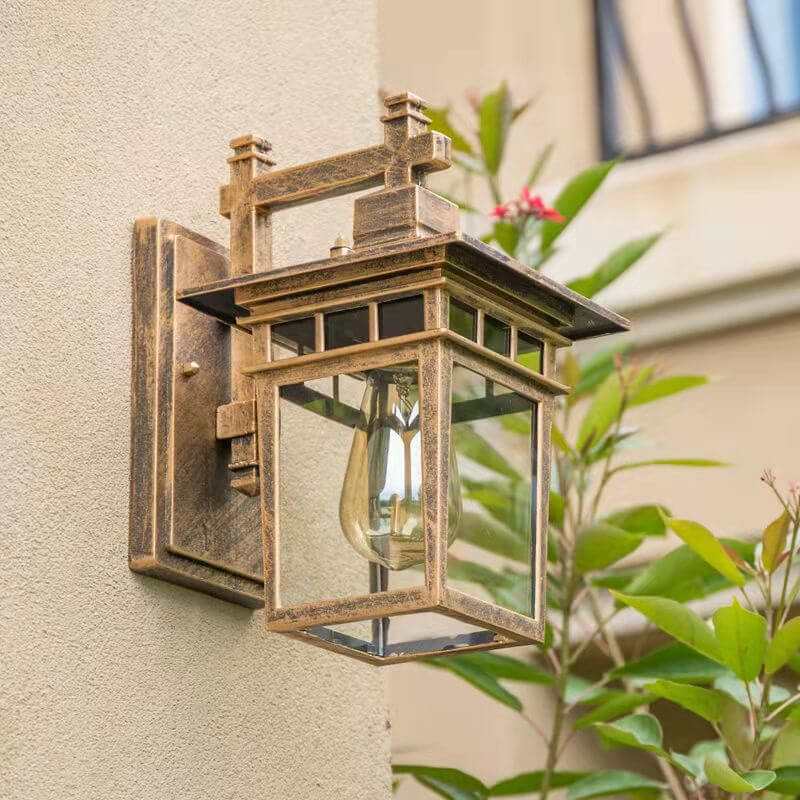 NoirPath Outdoor Wall Lantern – Waterproof Aluminum Exterior Sconce