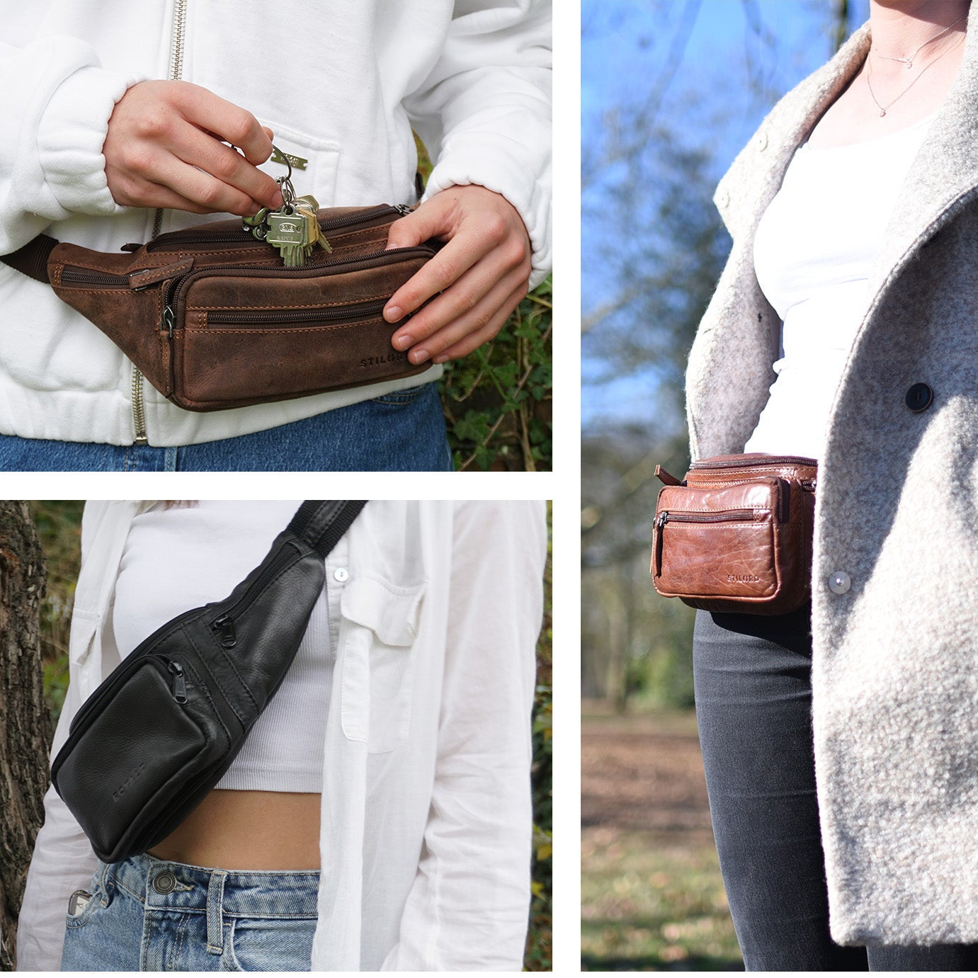 Lightweight Crossbody Waist Bag with Adjustable Strap