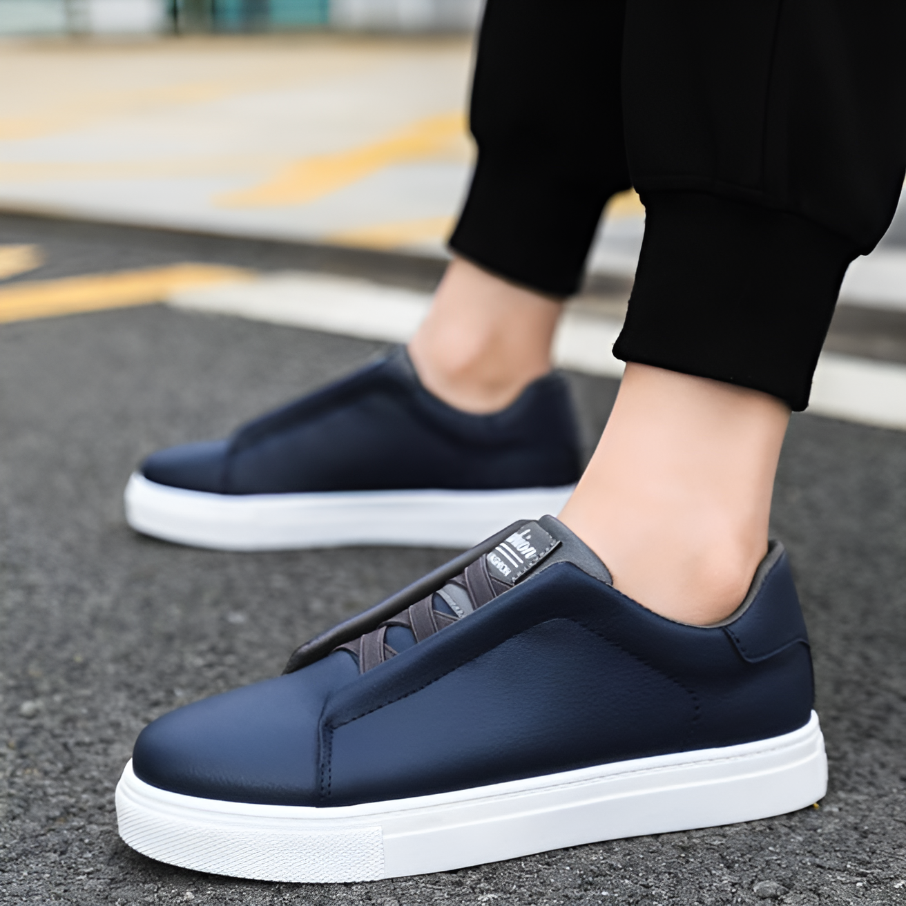 StrideFlex Non-Slip Flat Ankle Sneakers