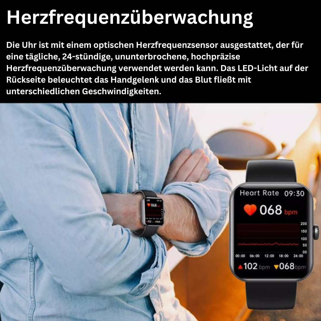 Smart Health Monitoring Watch with Multi-Metric Tracking