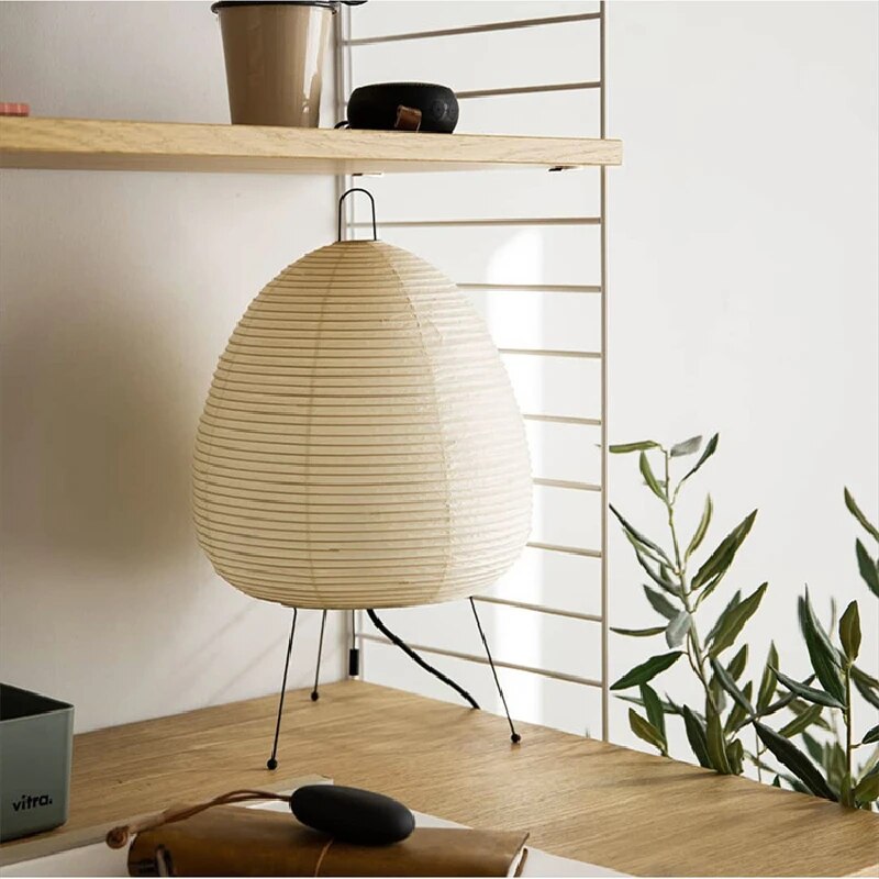 Japanese Rice Paper Table Lamp Soft Ambient Lighting