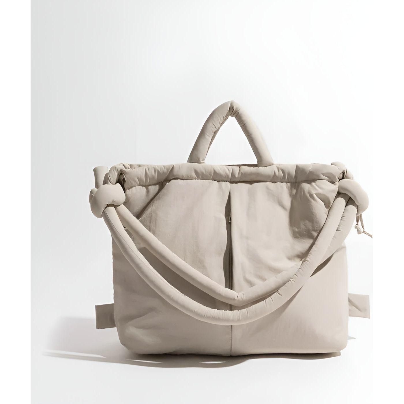 Lightweight Puffer Tote Bag Large Capacity Everyday Handbag