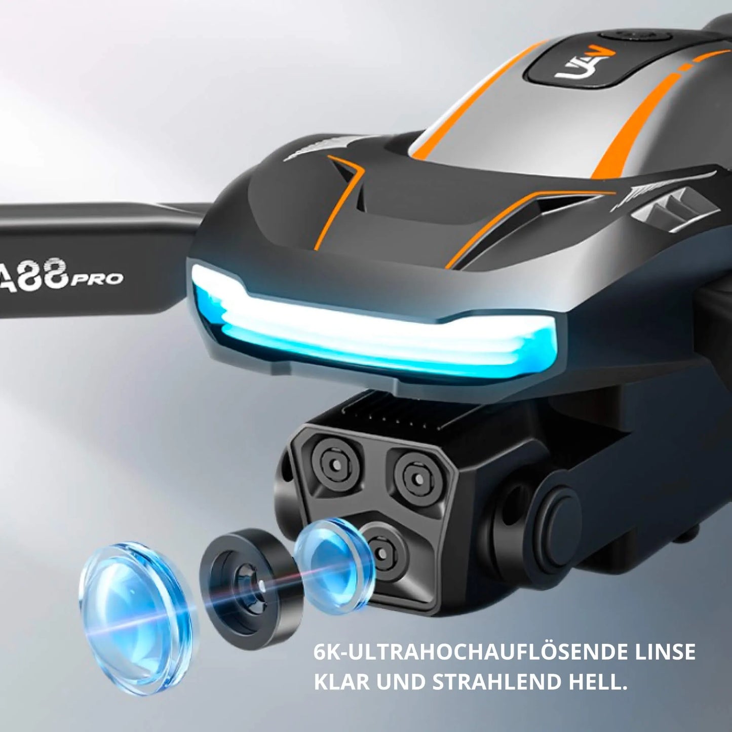 Foldable Camera Drone with Remote Control and Obstacle Detection