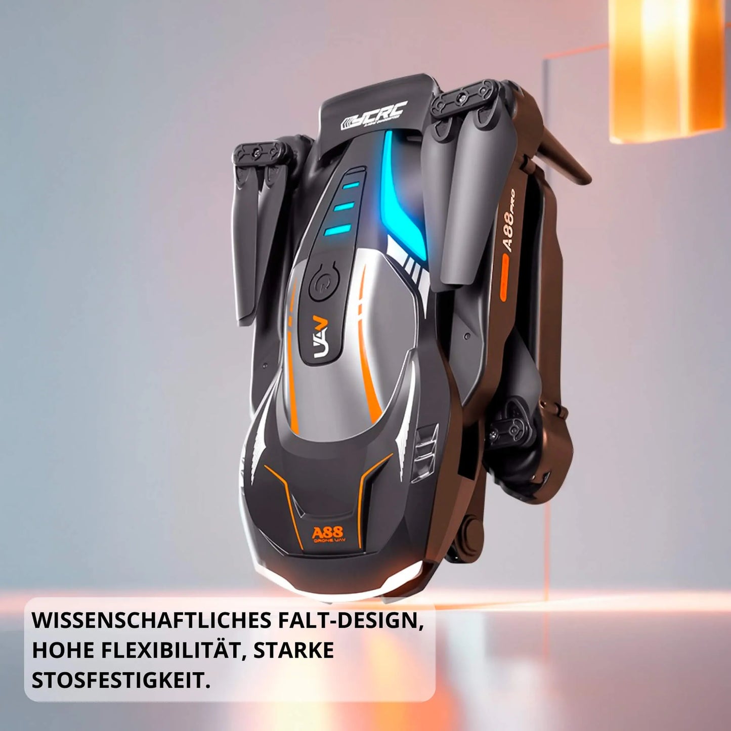 Foldable Camera Drone with Remote Control and Obstacle Detection