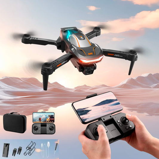 Foldable Camera Drone with Remote Control and Obstacle Detection