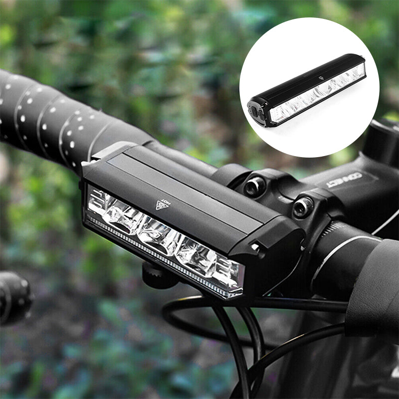 USB Rechargeable 900 Lumen Bike Front Light Wide Beam Headlight