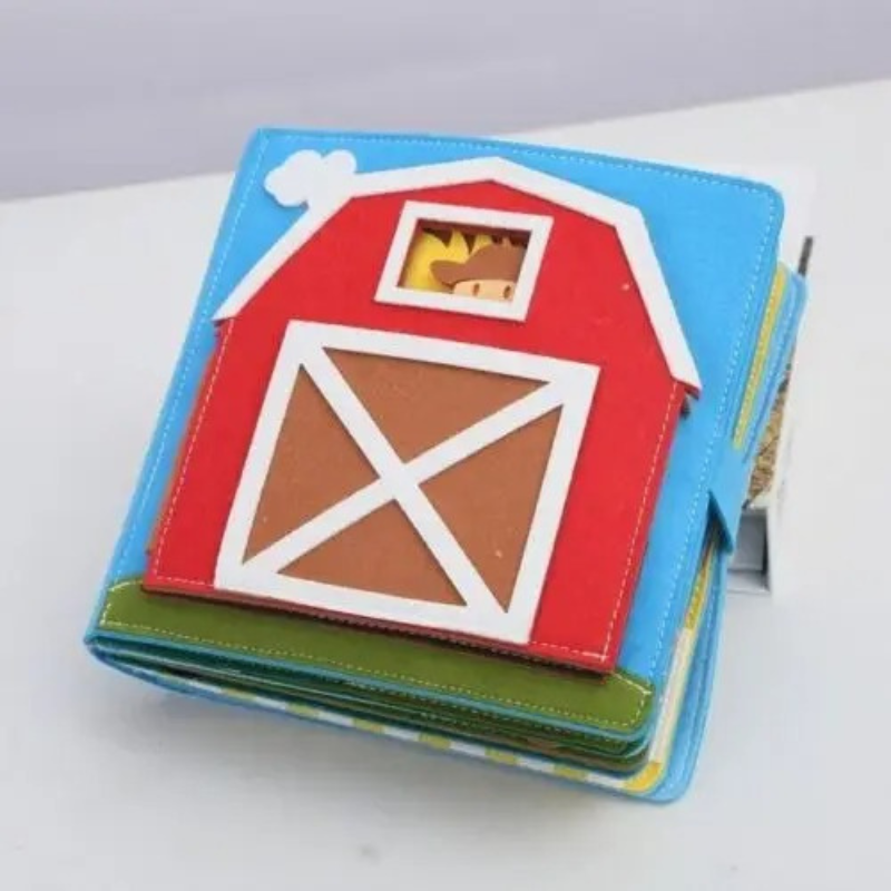 FarmPlay Sensory Fabric Activity Book for Toddlers