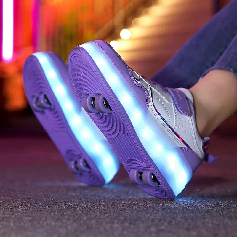Zoe – Orthopedic LED Roller Shoes for Kids