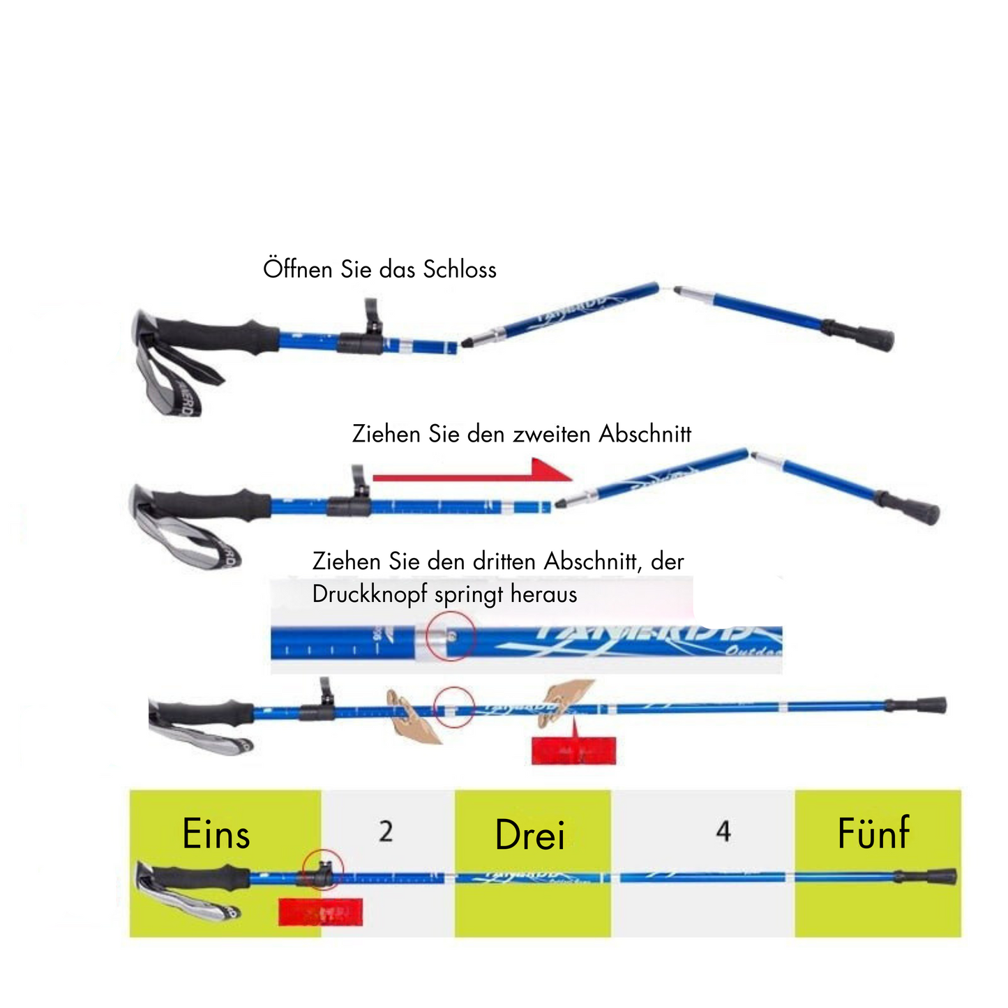 Adjustable Lightweight Trekking Poles