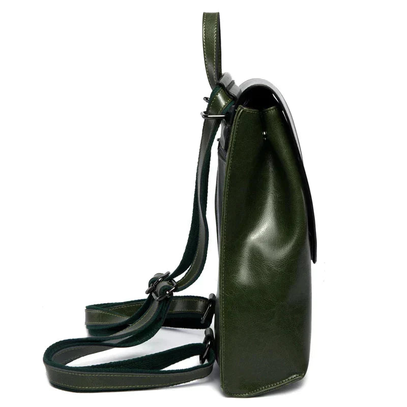 Vintage Leather Women Backpack Everyday Travel Bag