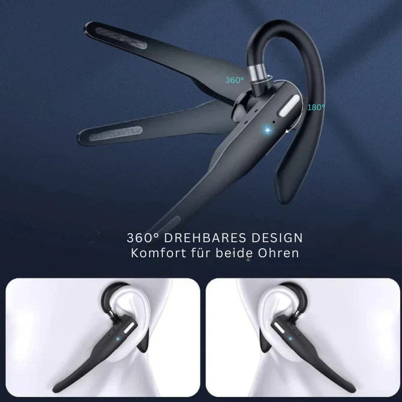 Kabelloses Bluetooth-Headset mit zwei Mikrofonen