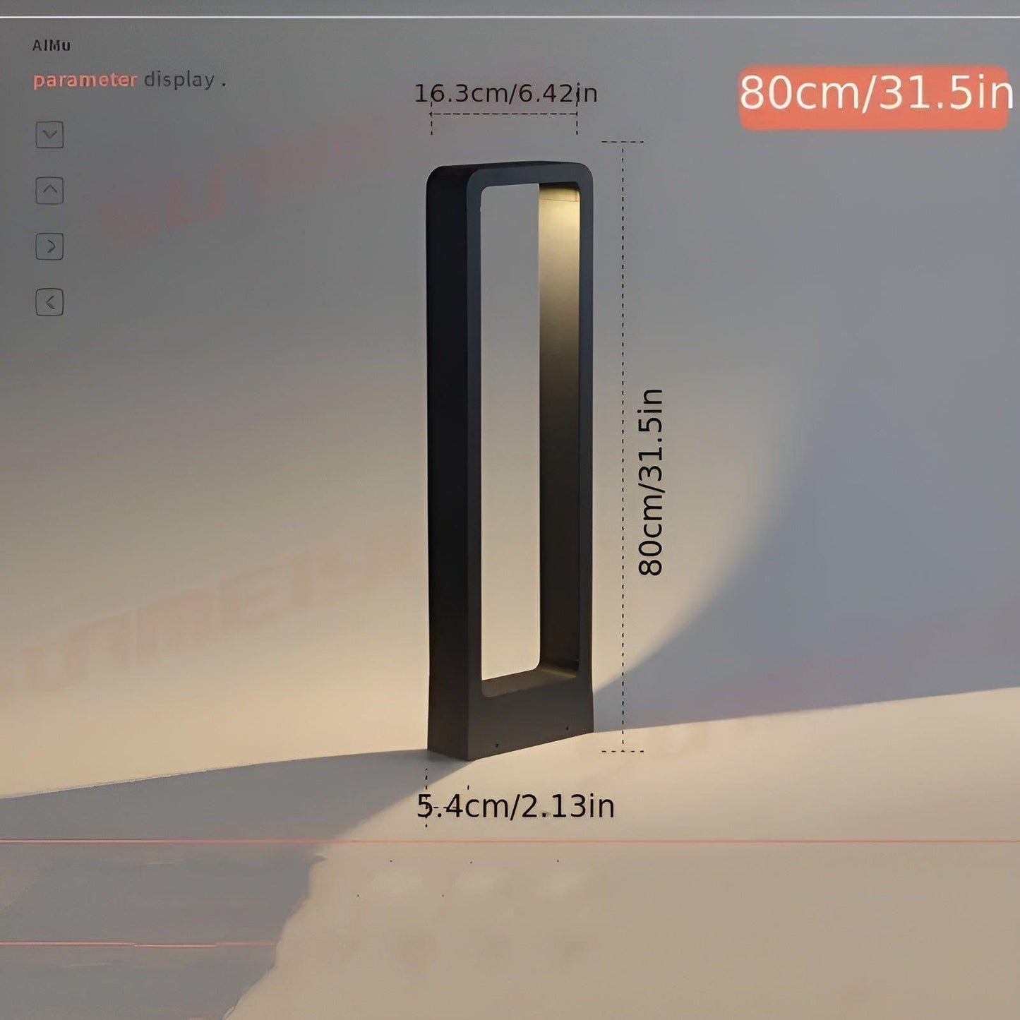 Modern Aluminum LED Bollard Light – IP65 Outdoor Garden Pathway Lamp