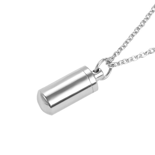 Memorial Ash Pendant Necklace Stainless Steel