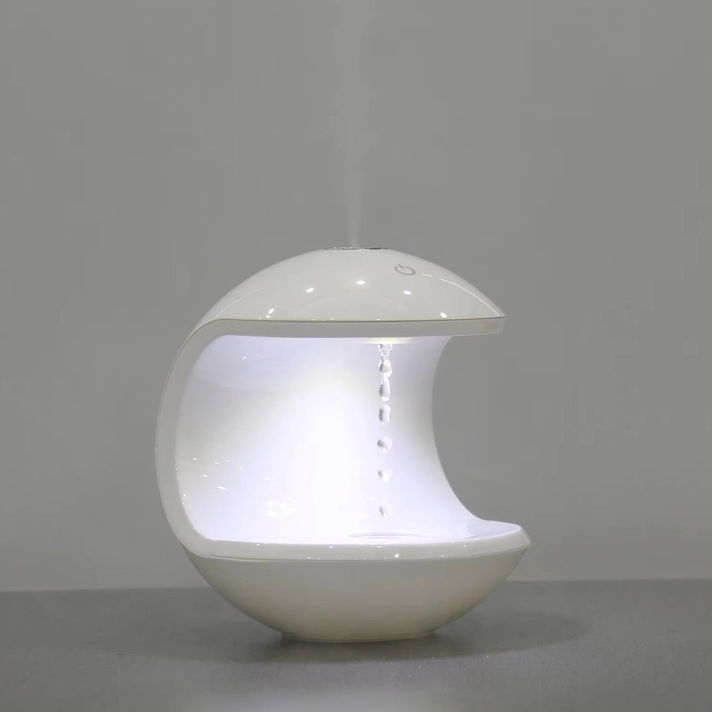 Anti-Gravity Water Droplet Humidifier with LED Ambient Light