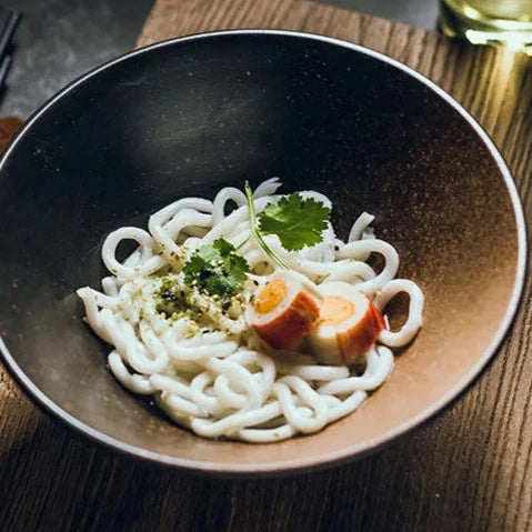 Japanse keramische ramenkom – handgemaakt ambachtelijk afwerking