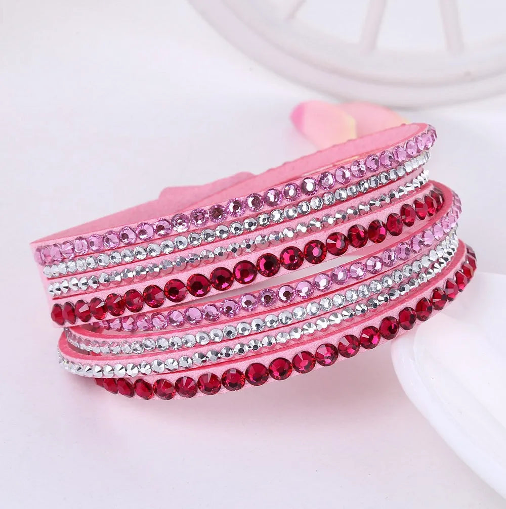 LumiWrap™ Multi-Layer Rhinestone Wrap Bracelet