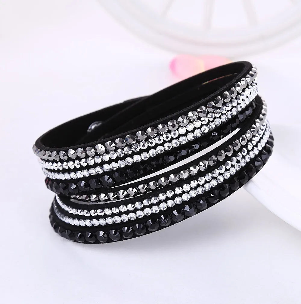 LumiWrap™ Multi-Layer Rhinestone Wrap Bracelet
