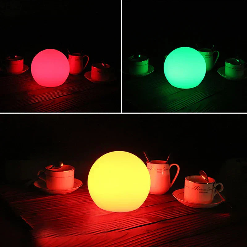 LumiGlobe Wireless LED Table Lamp – 16 Color Ambient Lighting