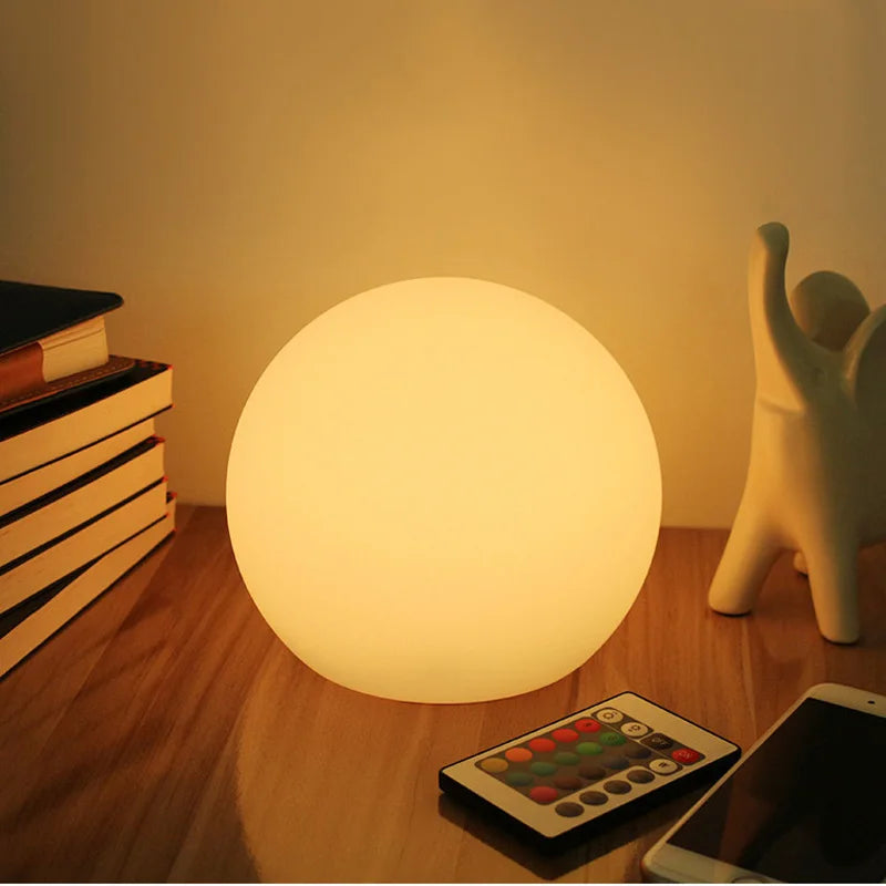 LumiGlobe Wireless LED Table Lamp – 16 Color Ambient Lighting