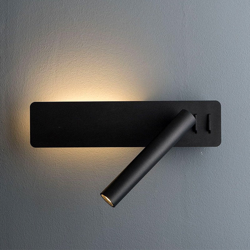 Adjustable LED Wall Reading Light Bedside Swivel Lamp