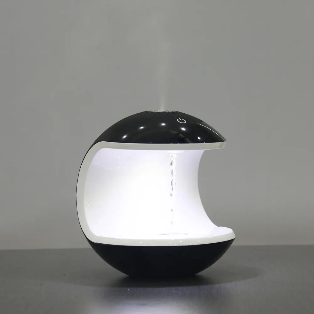 Anti-Gravity Water Droplet Humidifier with LED Ambient Light