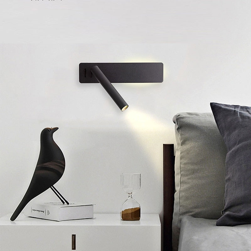 Adjustable LED Wall Reading Light Bedside Swivel Lamp