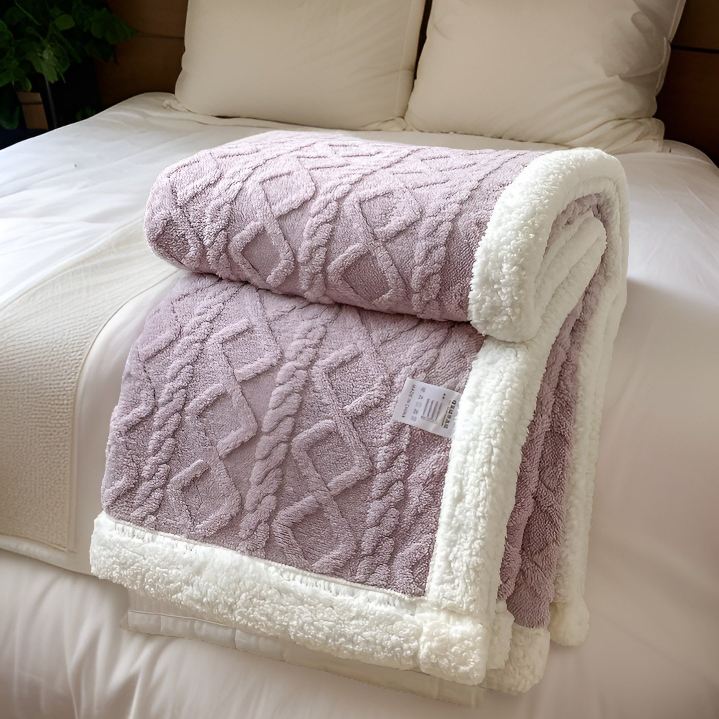 WarmHaven – Reversible Fleece Blanket – Warm & Soft Winter Throw