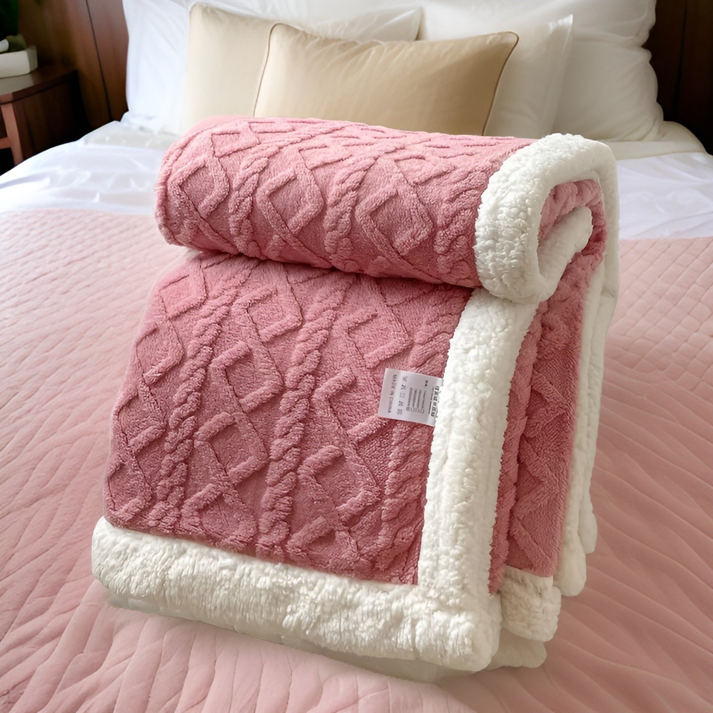WarmHaven – Reversible Fleece Blanket – Warm & Soft Winter Throw