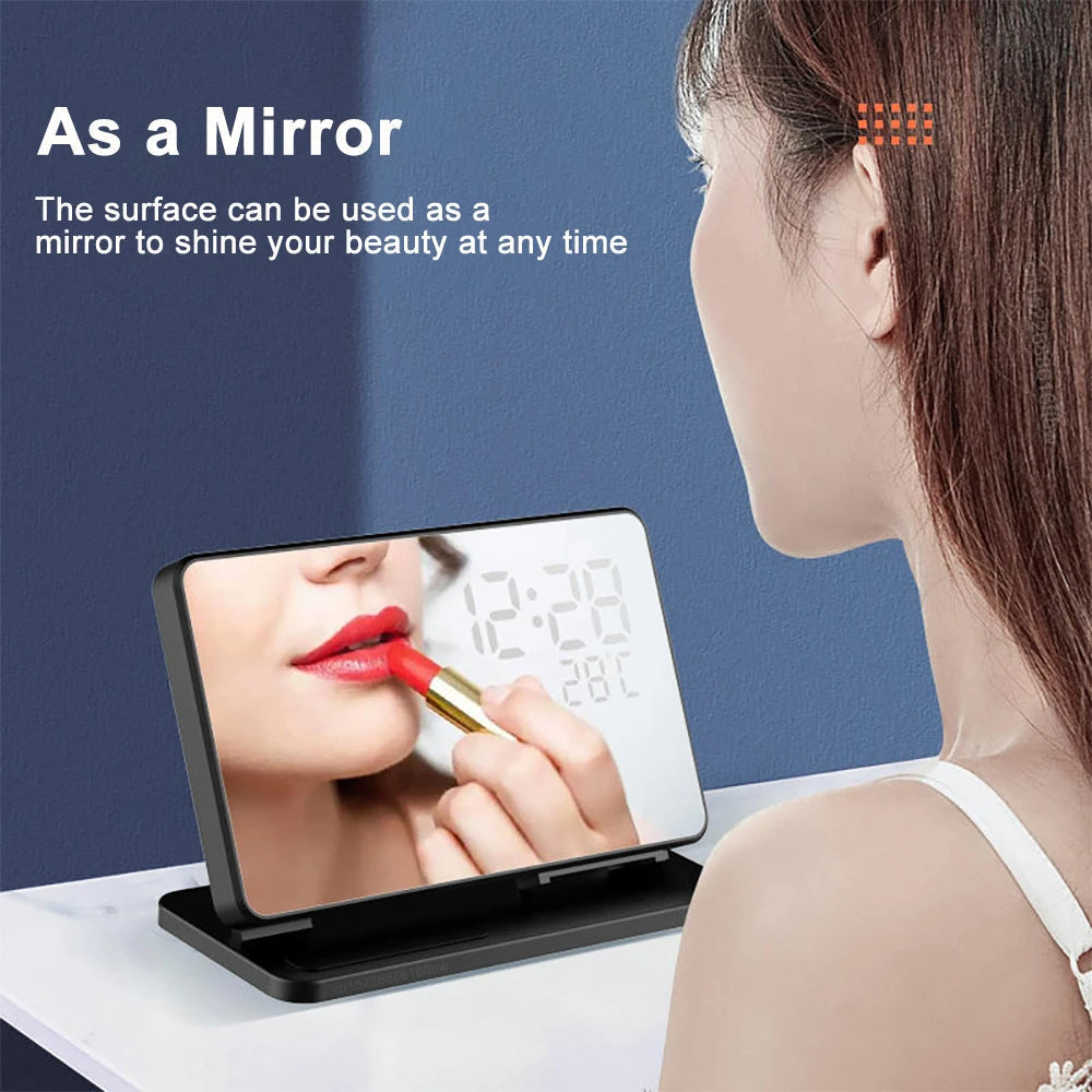 3-in-1 Wireless Charging Station with Digital Alarm Clock