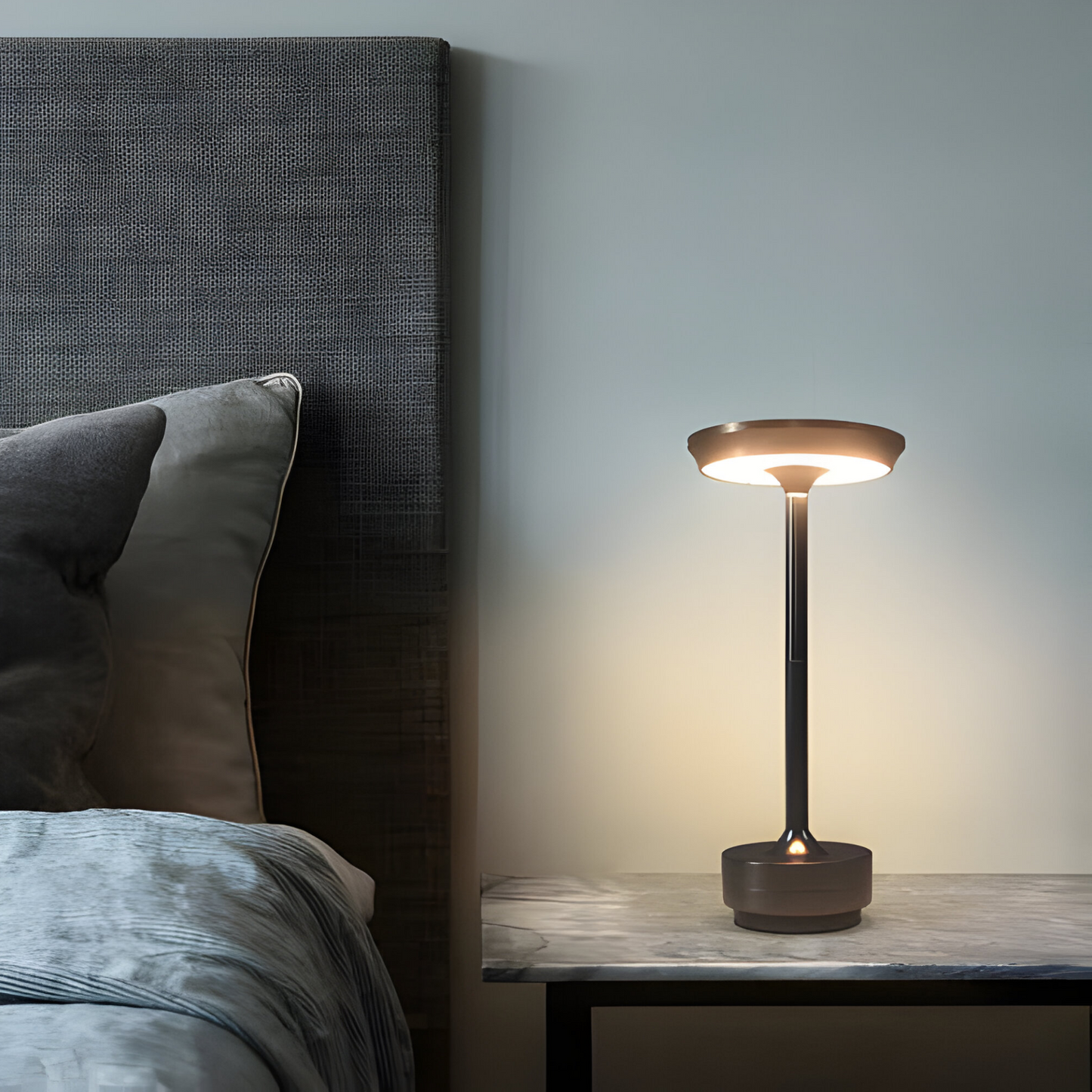 GlowLite – Luxury Wireless Table Lamp with Dimmable Touch Control