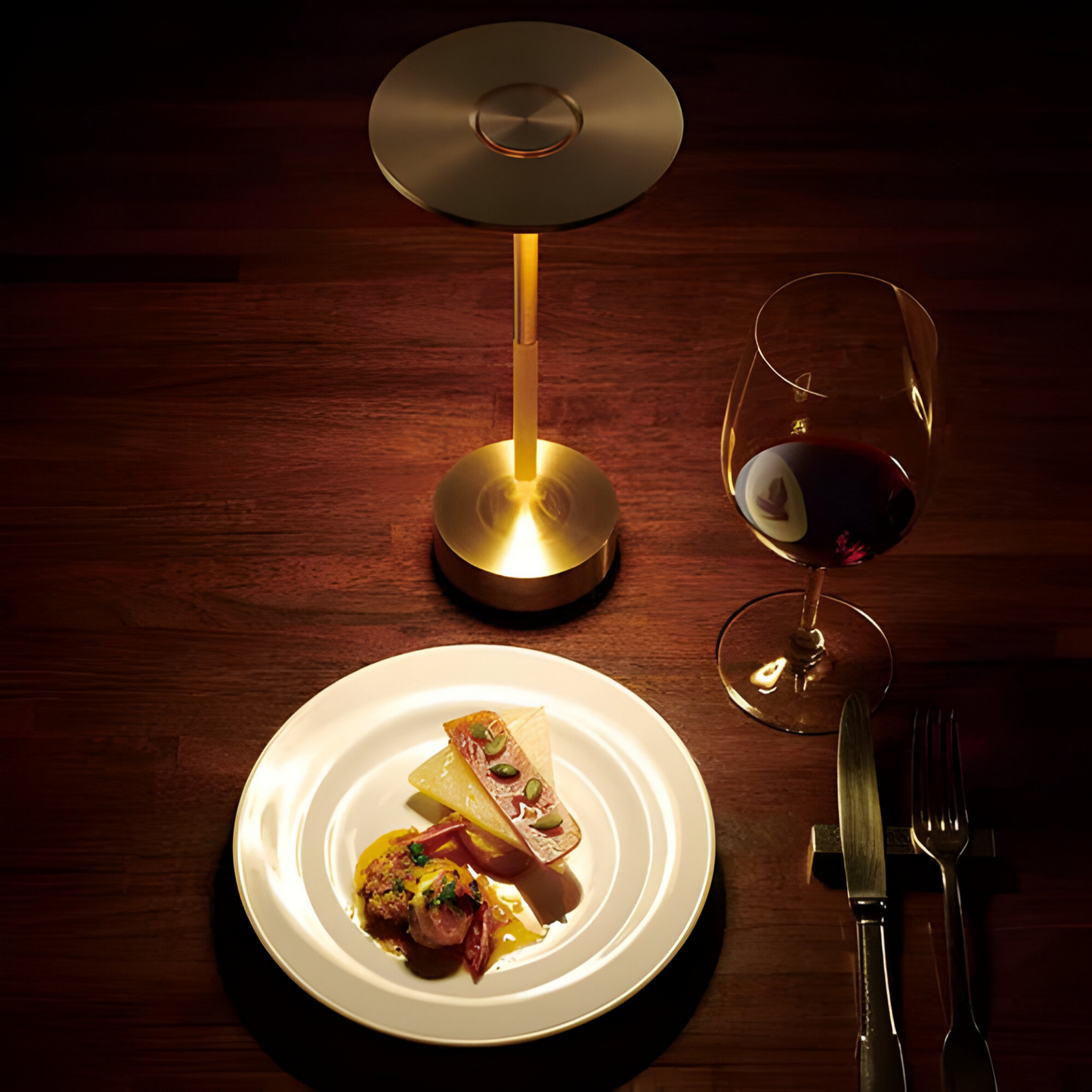 GlowLite – Luxury Wireless Table Lamp with Dimmable Touch Control