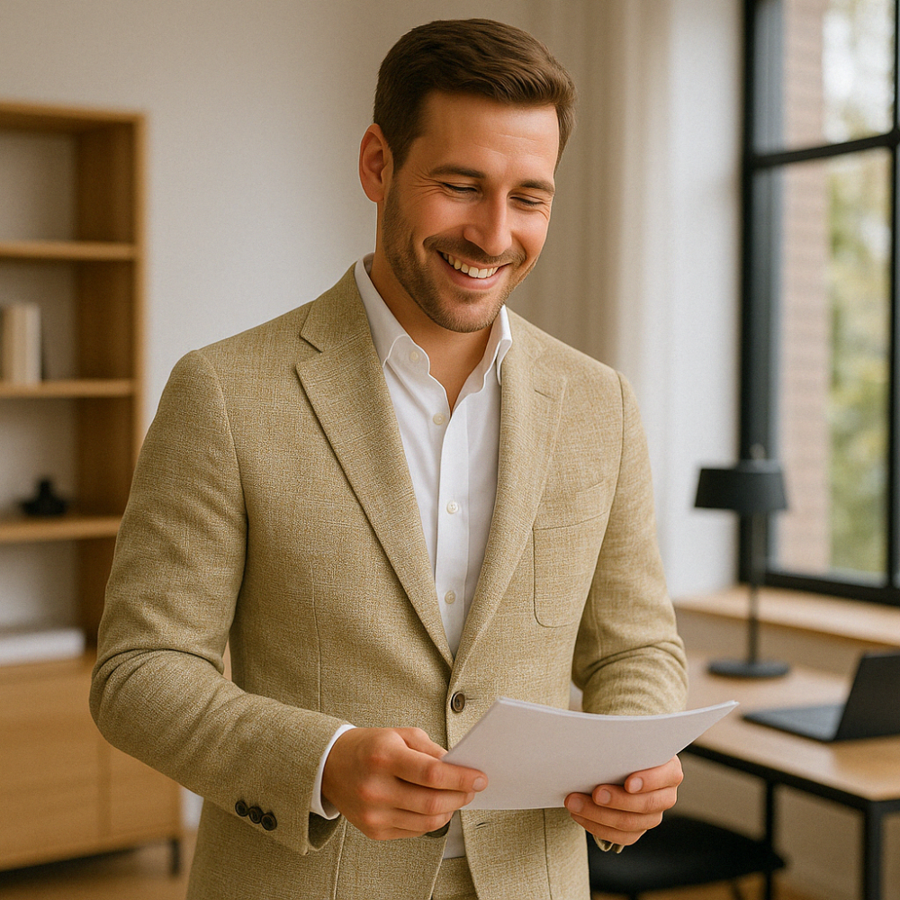 Max Men’s Linen Suit – Lightweight Slim Fit Summer Set