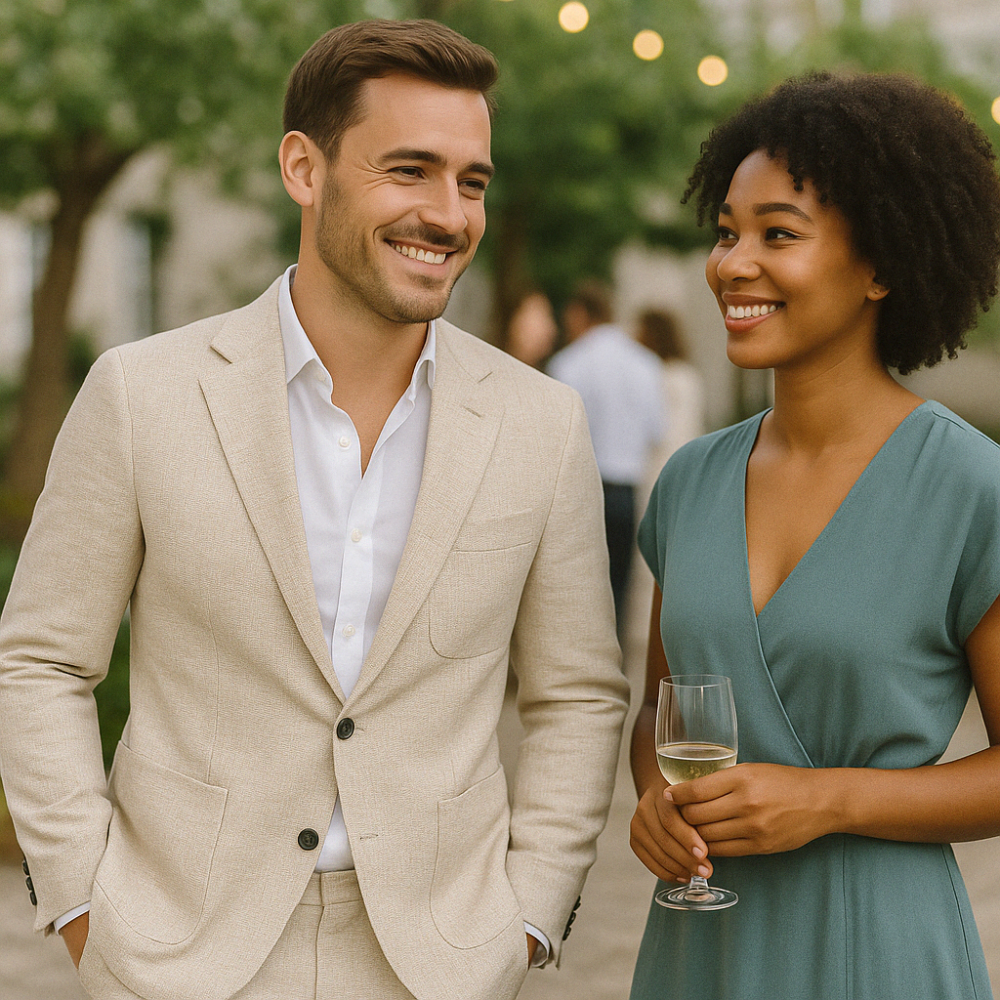 Max Men’s Linen Suit – Lightweight Slim Fit Summer Set