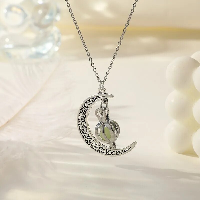 LunarAura Moonstone Pendant Necklace