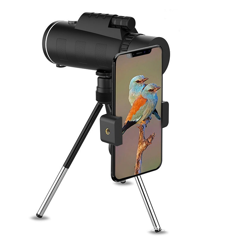 Portable Monocular Telescope HD Outdoor Viewing Tripod Compatible