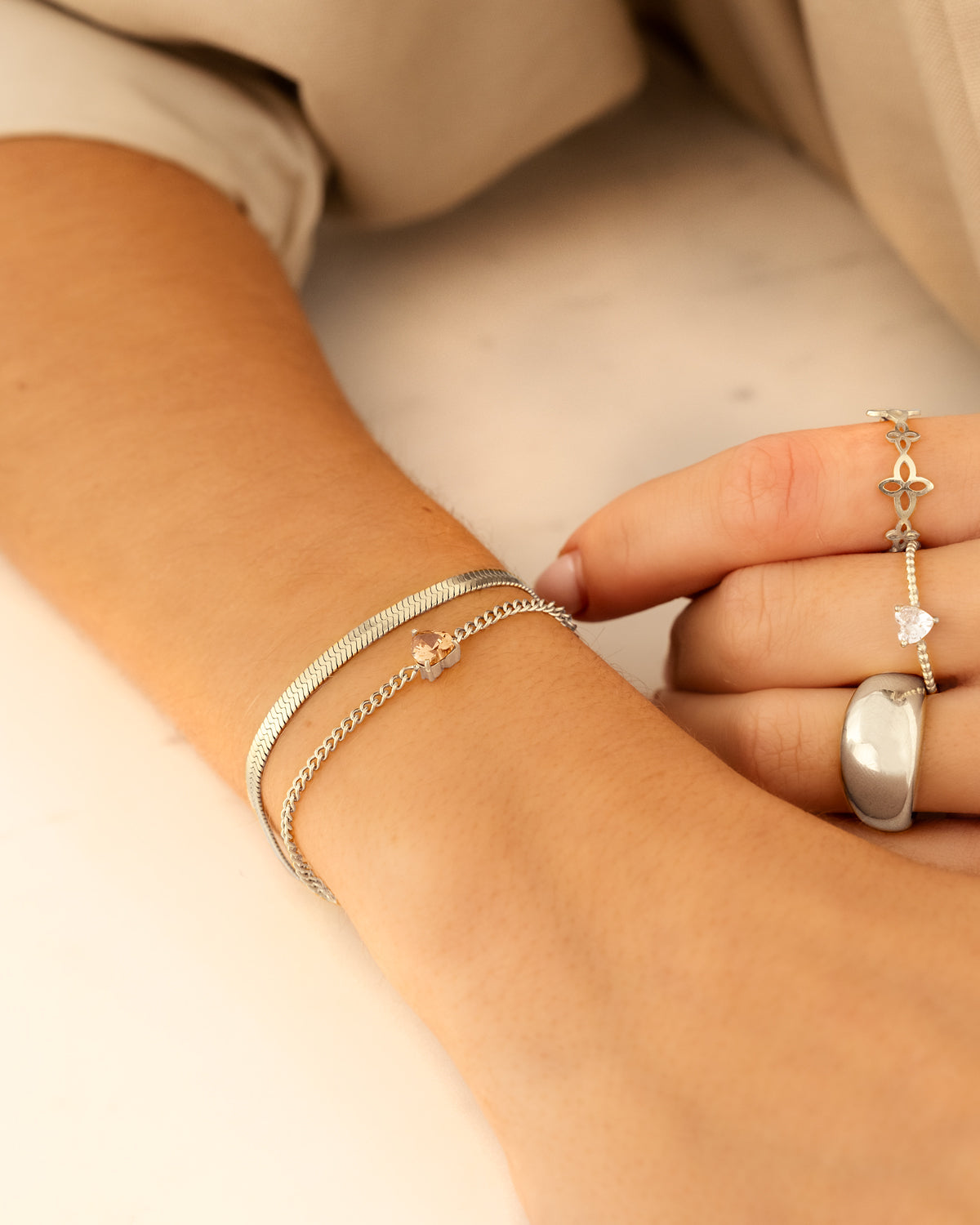 HeartGlow™ Birthstone Heart Bracelet