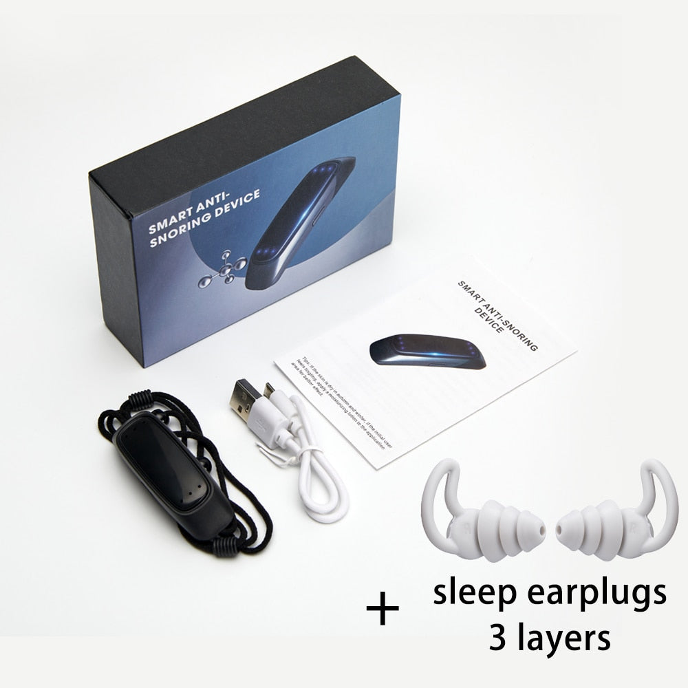 Smart Anti-Snoring & Sleep Apnea Device – Intelligent Muscle Stimulation Technology
